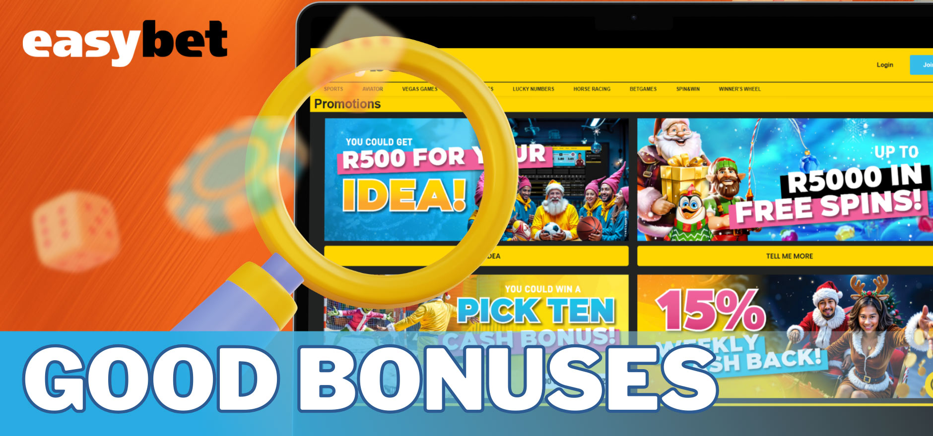 All the best offers of the bookmaker Easybet