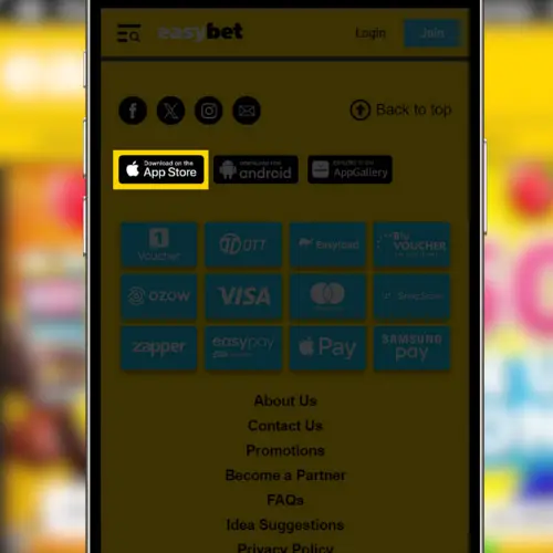 Find the Easybet app
